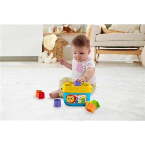 Stacking Toy Baby's First Blocks Set of 10 Shapes for Sorting Play for Infants - Picture 2 of 7